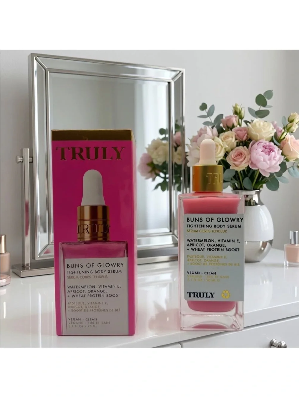 Truly Buns of Glowry Tightening Body Serum 3.1 oz New Sealed